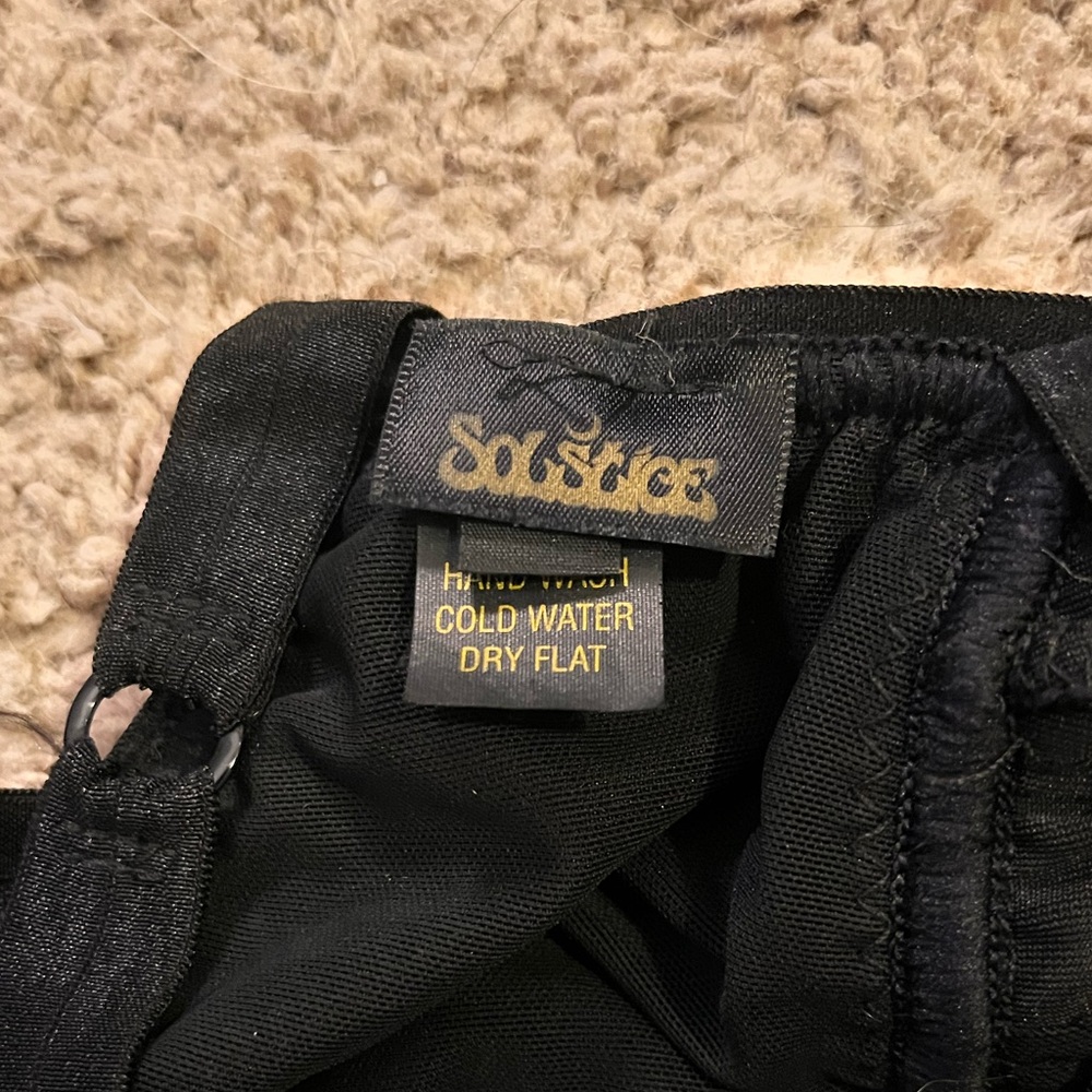 ✨NWOT Solstice Black Velvet Bodysuit - Picture 5 of 6